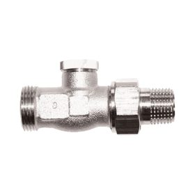   HERZ RL1 visszatérő radiátorszelep 1/2"-3/4" KM egyenes, eurokónuszos