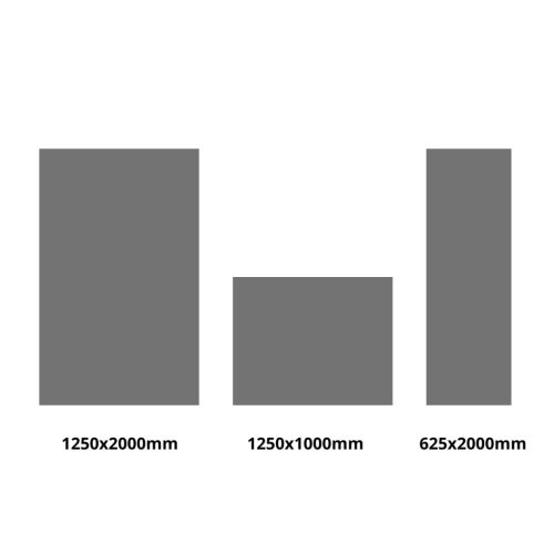 Mennyezetfűtő-hűtő gipszkarton panel 1,25 m2 (1250x1000mm), 10mm cső 5cm osztás