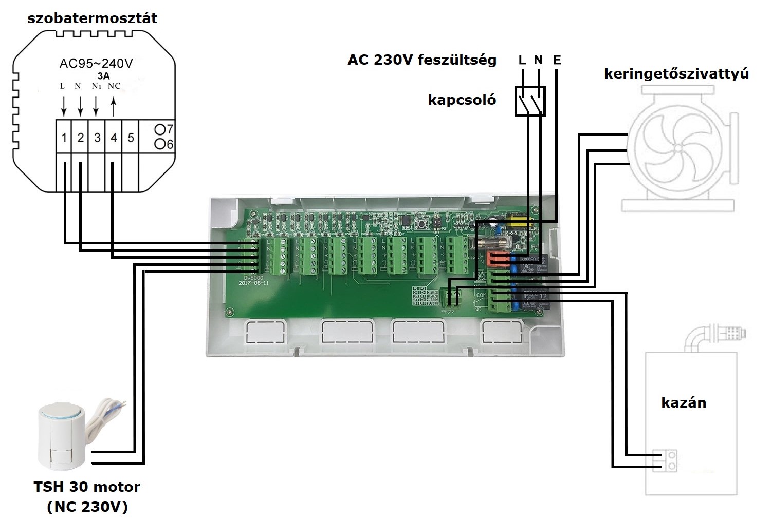 TSH L800 kapcsolási rajz
